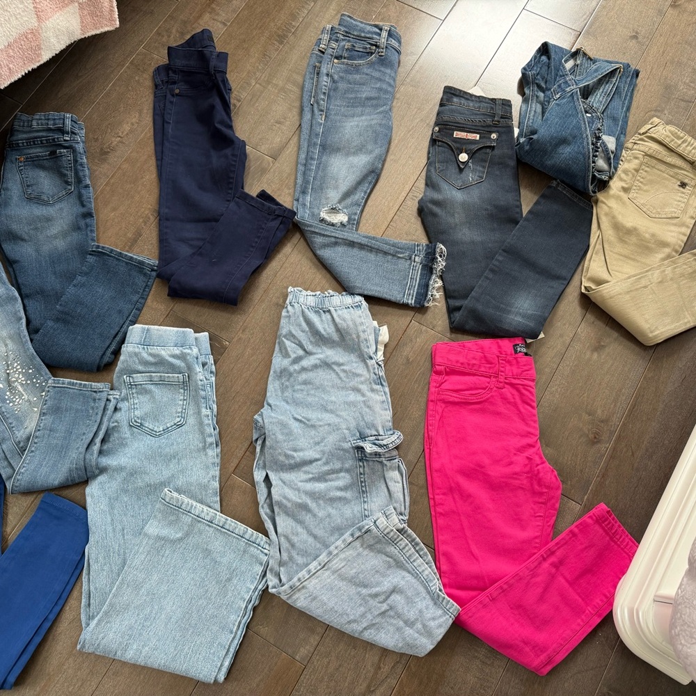 Assorted Denim and Pink Jeans Collection